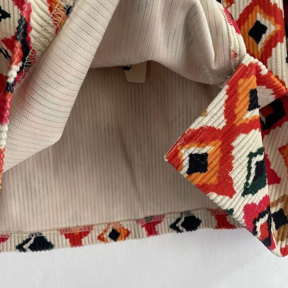 Savanna Jane Skirt Womens 2X Plus‎ Orange Aztec Mini Boho Festival Beach NWT - Picture 10 of 16